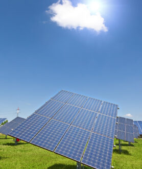 An image of a big solar plant